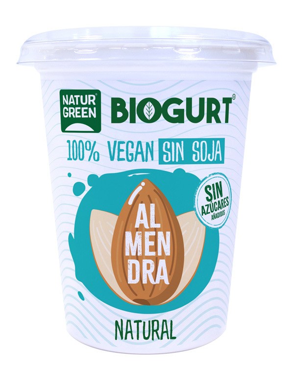 Refrig biogurt almendra nature bio 400 g