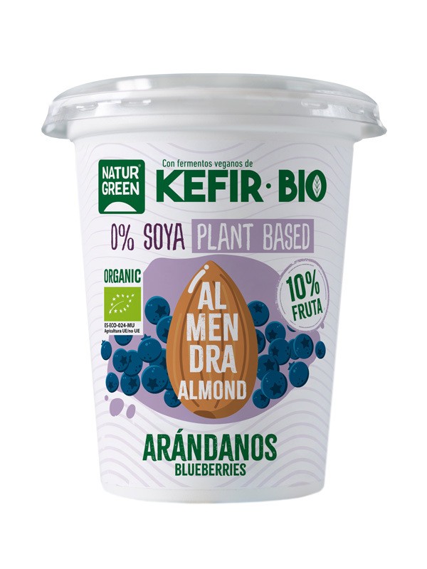 Refrig kefir almendra arandanos bio 400 g