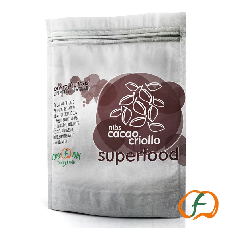 Cacao criollo nibs eco doypack 200gr