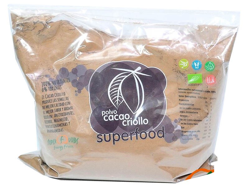 Cacao en polvo eco 1kg