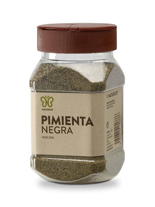 Pimienta negra molida pet 200 gr.