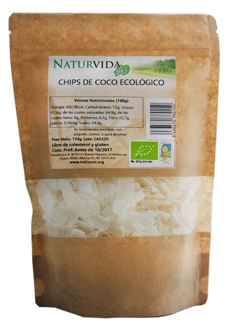 Chips de coco bio 150gr