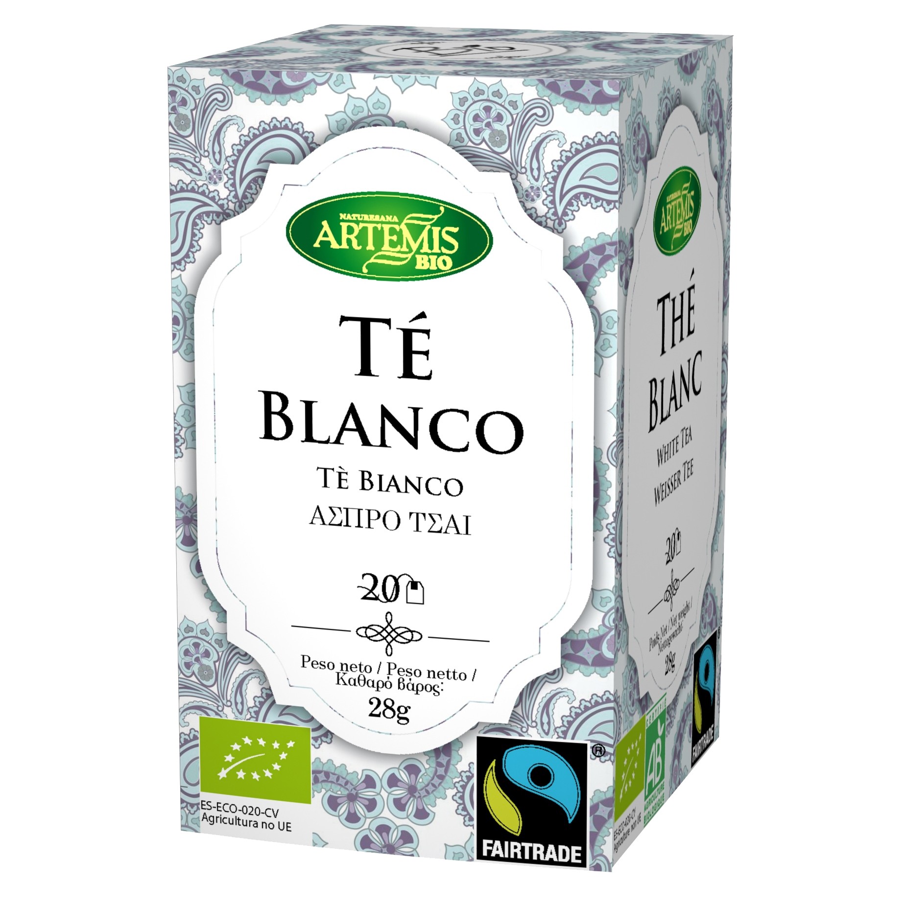 Té blanco infusión fair trade eco 28g