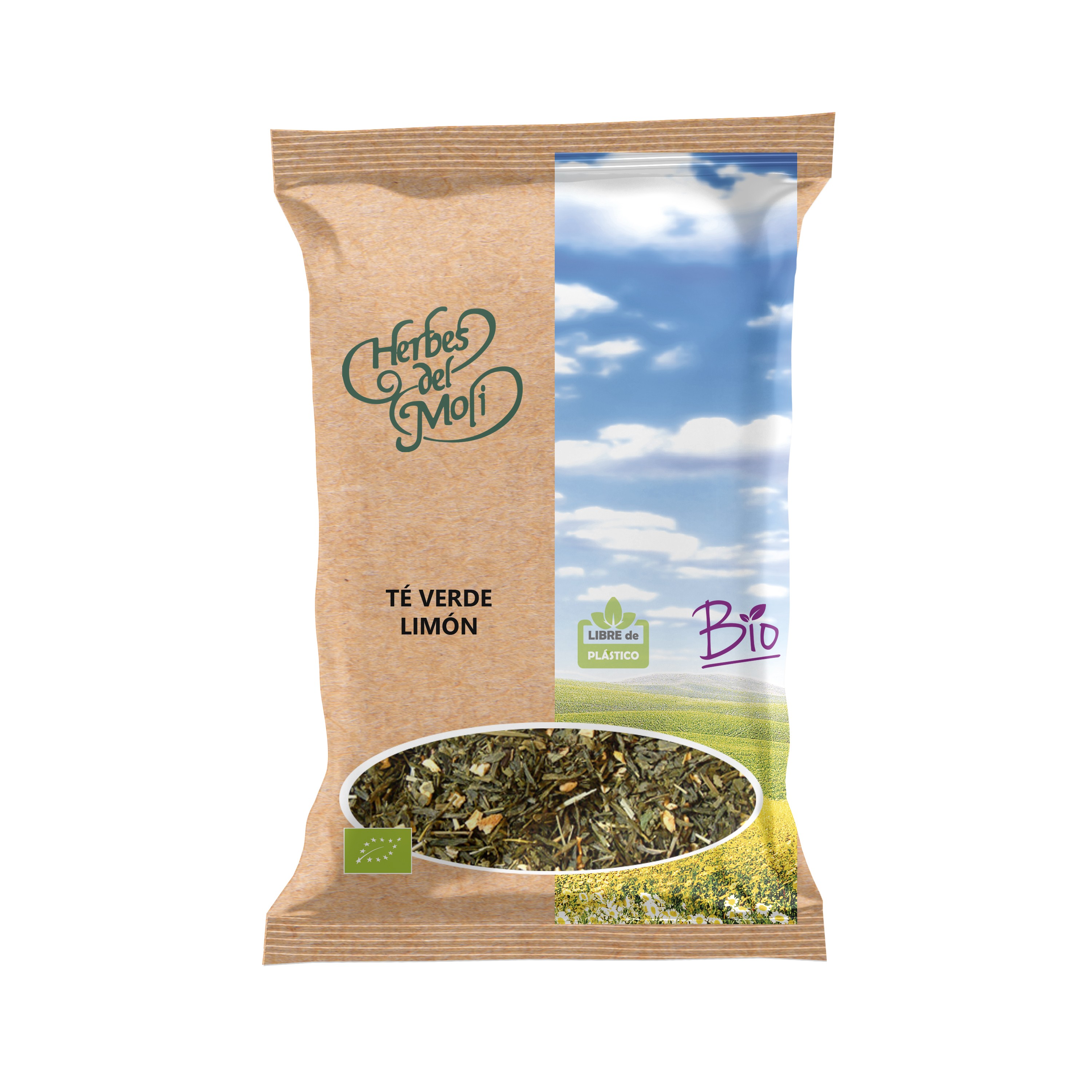 Bolsas de té verde con limón eco 70g