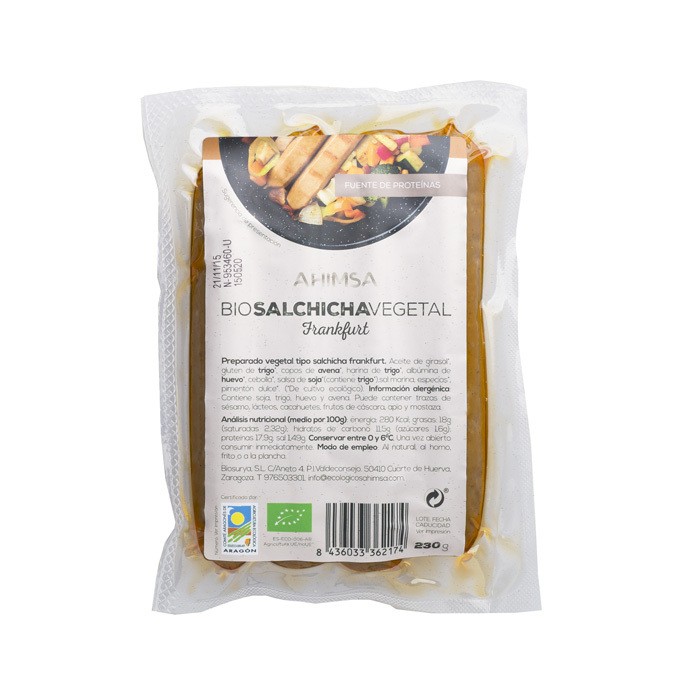 Refrig salchicha vegetal frankfurt bio 230g