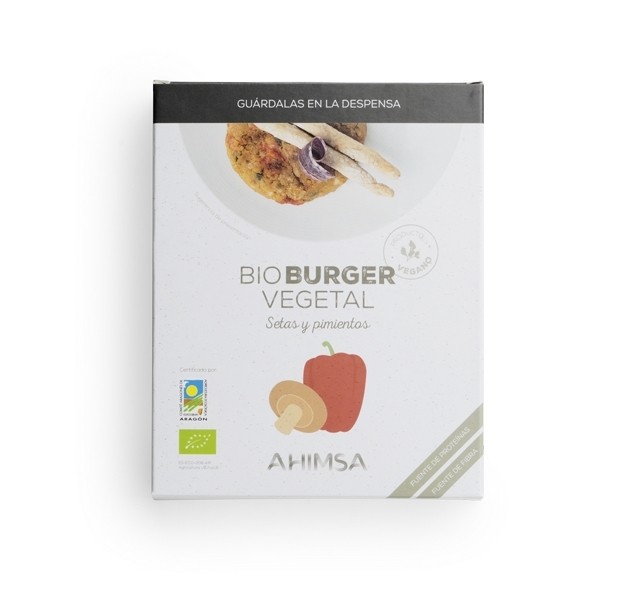 Hamburguesa  vegetal seitan shiitake y pimiento bio ld 160 g