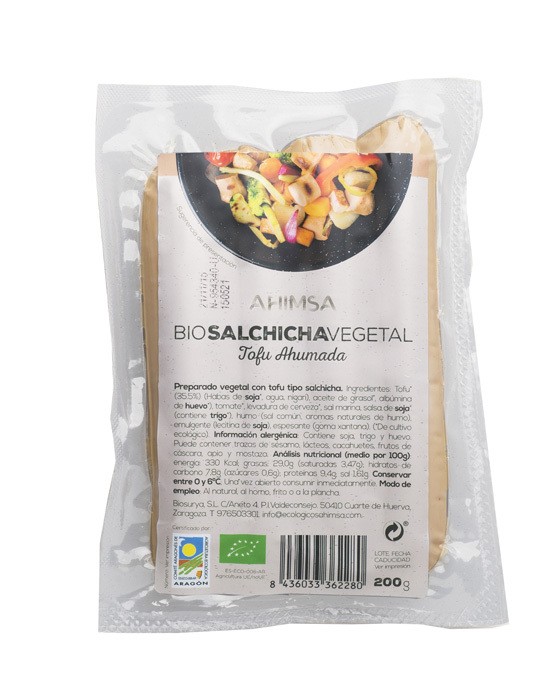 Refrig salchicha vegetal ahumada bio 230g