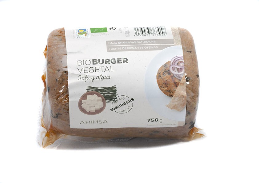 Refrig hamburguesa vegetal bio tofu y algas fam 750gr