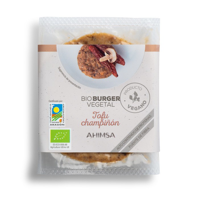 Refrig hamburguesa vegetal bio  tofu champiñon 160g