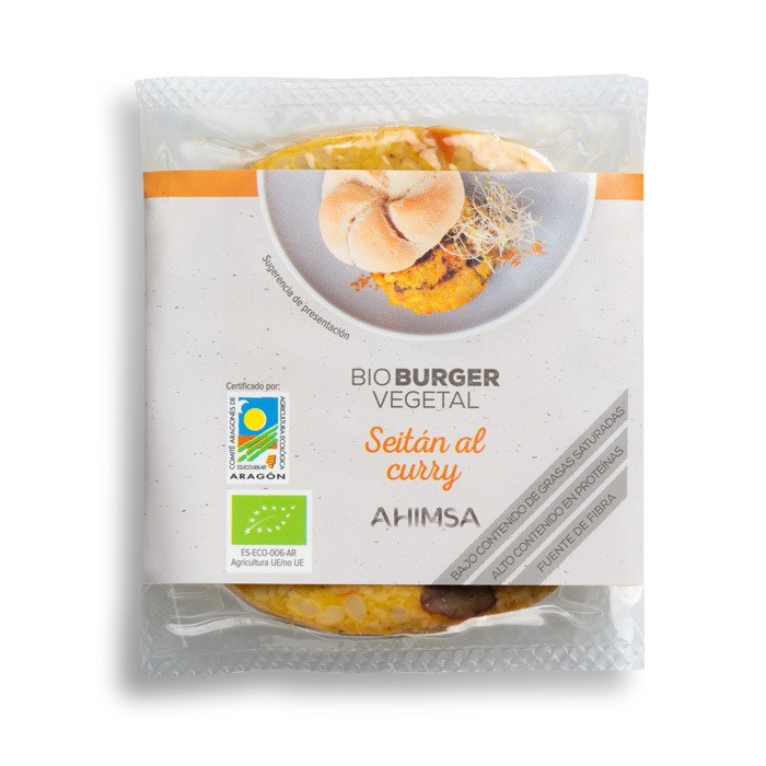 Refrig hamburguesa vegetal bio seitan al curry 150g