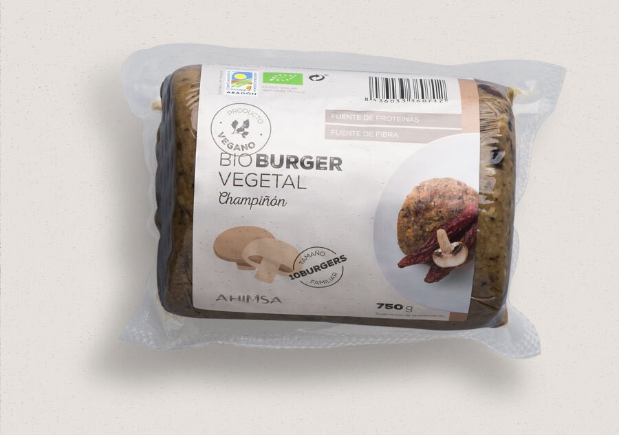 Refrig hamburguesa vegetal bio champiñon fam  750gr