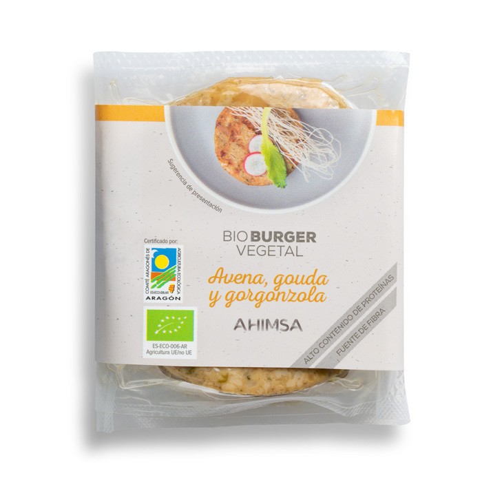 Refrig hamburguesa vegetal bio  avena gouda y gorgonzola 150gr