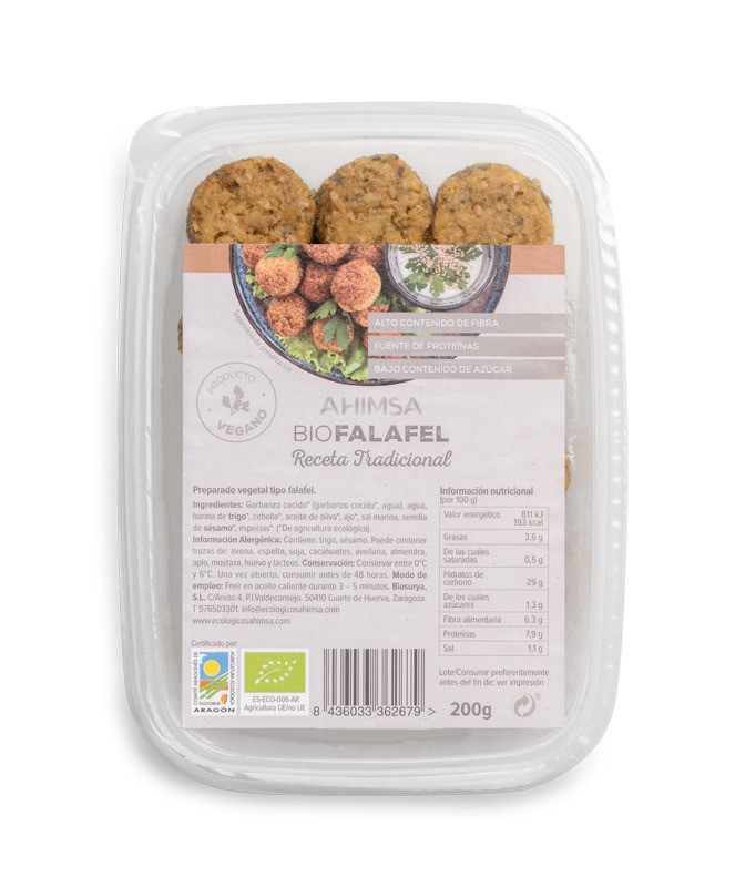 Refrig falafel bio receta tradicional 200 gr