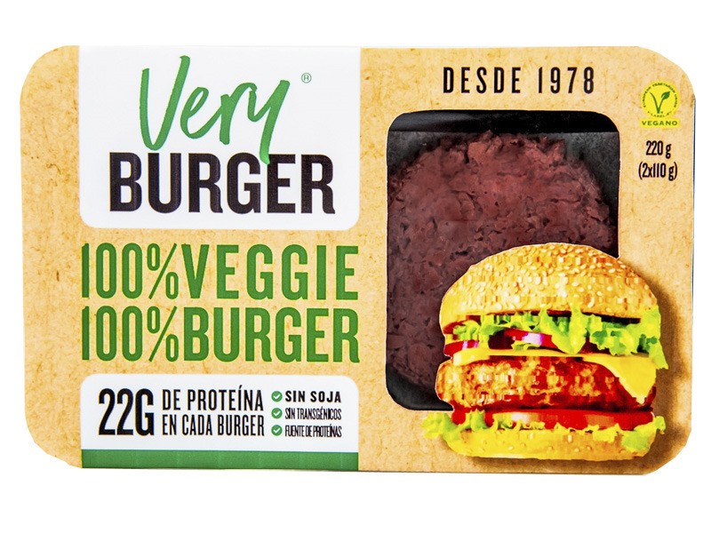 Refrig very burguer vegetal (hamburguesa vegana) 220 g