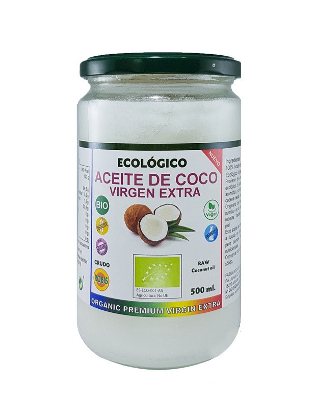 Aceite de coco virgen extra ecologico 500ml