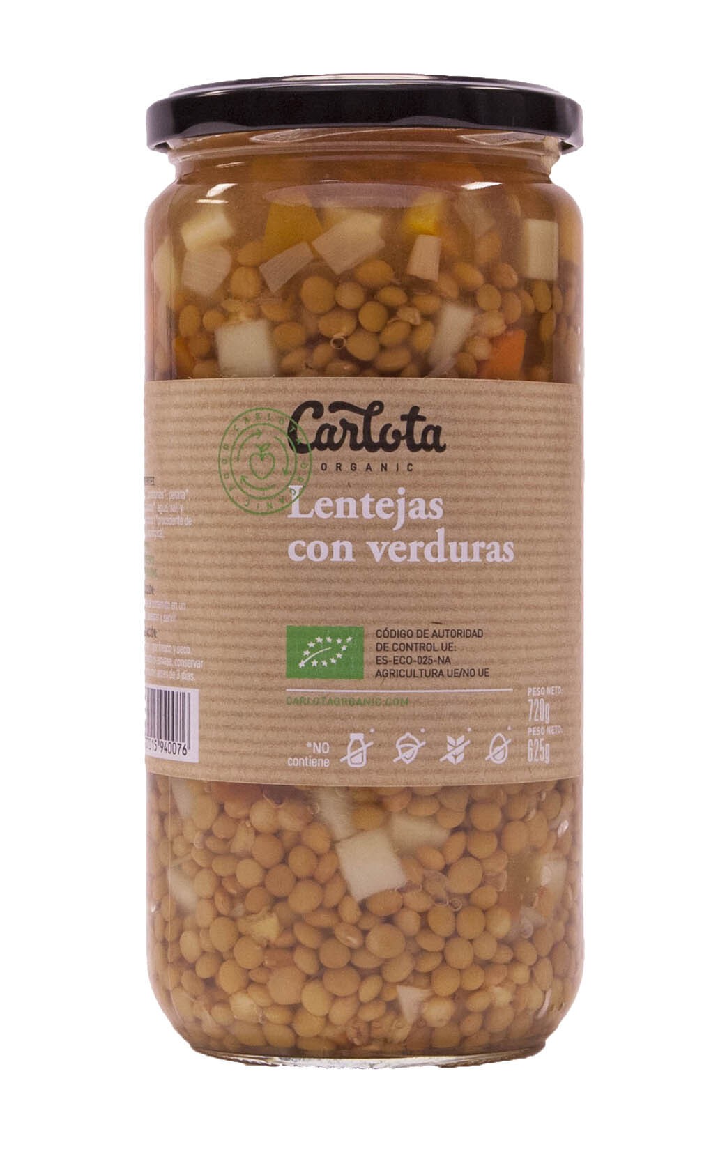 Lentejas con verduras 720gr