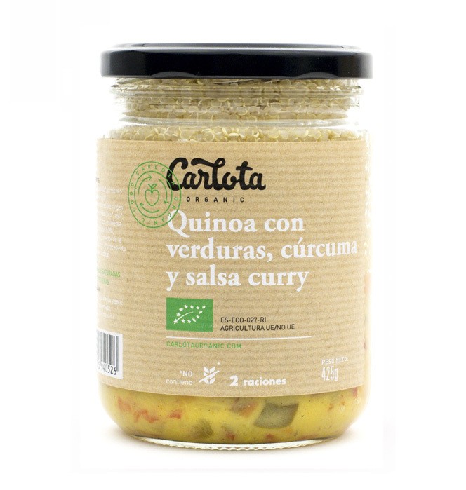 Quinoa verduras curcuma y curry 425gr