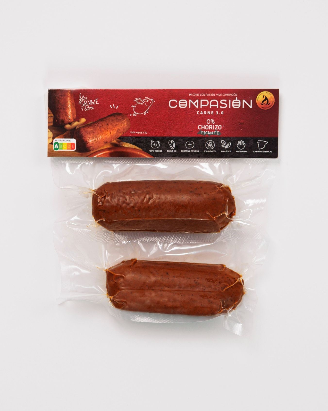 Refrig 0% chorizo picante 3.0 compasión 2x180g