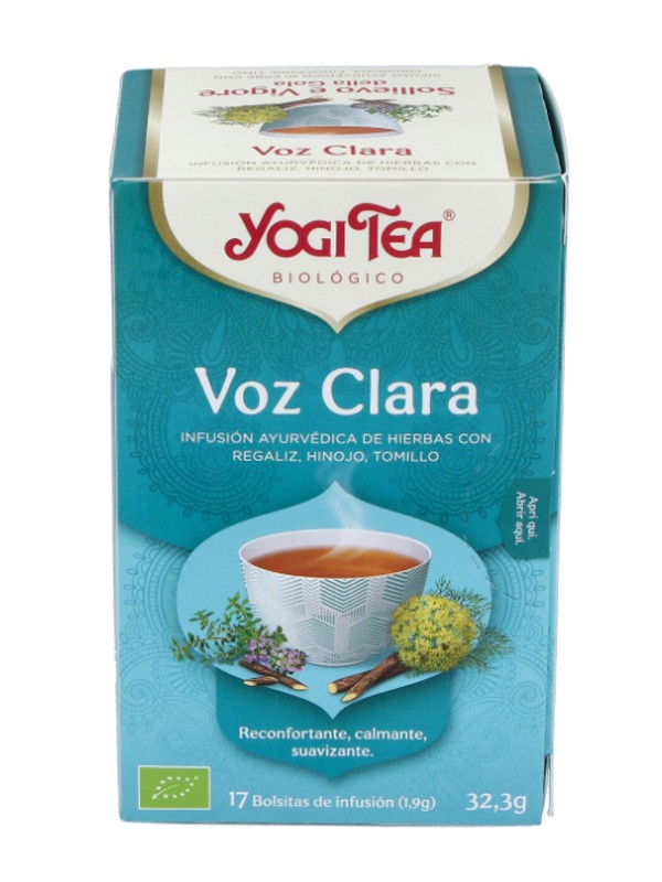 Yogi tea voz clara (garganta) bio 17 bolsitas