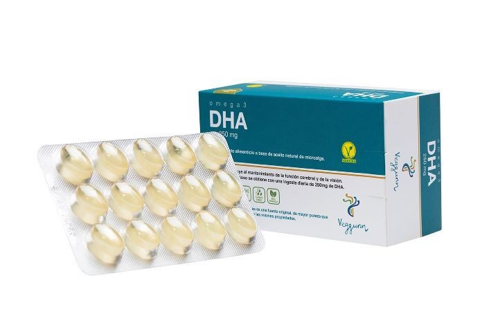 Omega 3 dha 60 capsulas 250mg veggunn