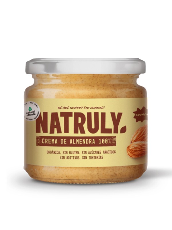 Crema bio de almendra crunchy 100% 300 g