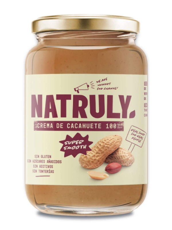 Crema cacahuete smoothy natruly 500 g