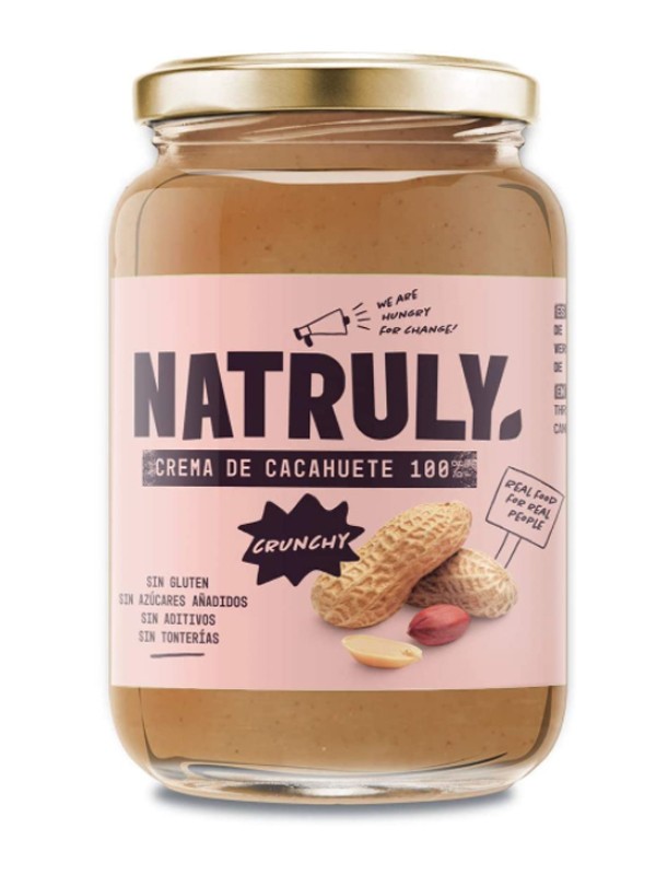 Crema de cacahuete crunchy natruly 500 g