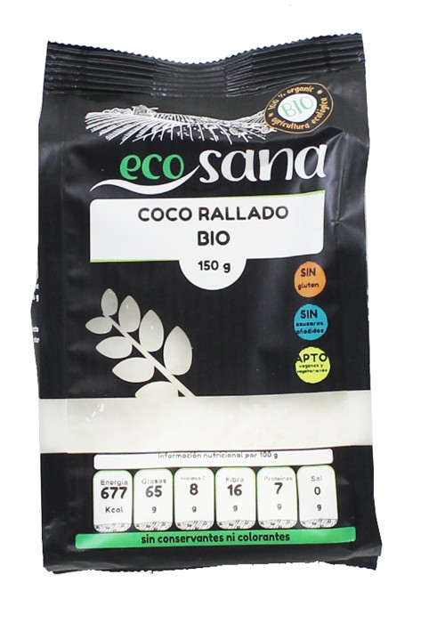 Coco rallado fino bio 150gr ecosana