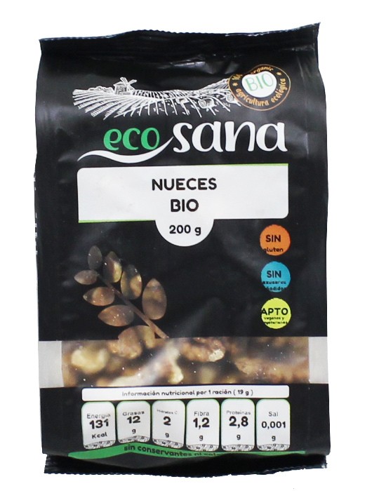 Nueces mitades bio 100gr ecosana