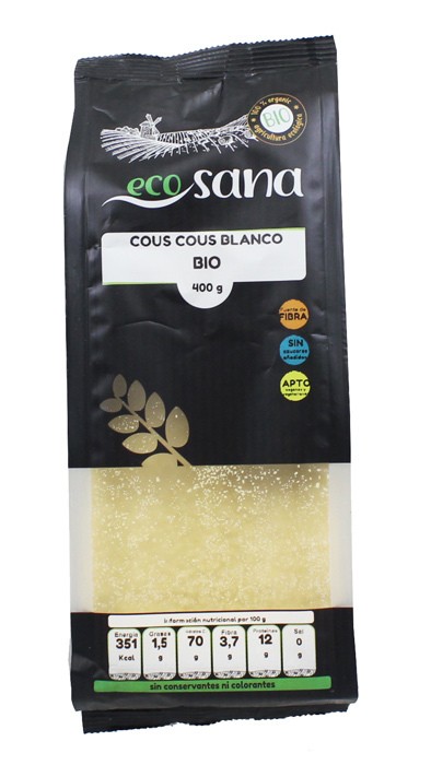 Cous cous blanco bio 400gr ecosana