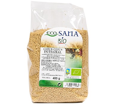 Cous cous integral bio 400gr ecosana