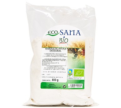 Harina avena integral bio 500gr ecosana