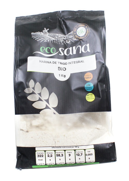 Harina trigo integral bio 1kg ecosana