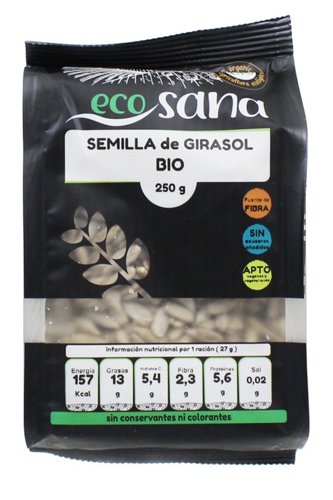 Semilla girasol bio 250gr ecosana