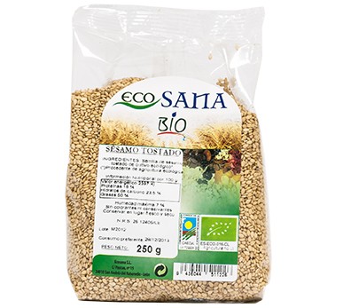 Sesamo tostado bio 250gr ecosana