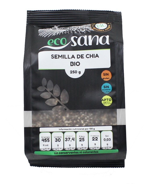 Semilla chia bio 250gr ecosana