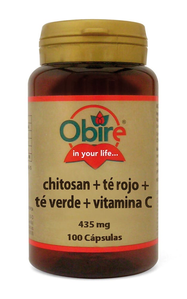 Chitosan te rojo te verde c 100caps