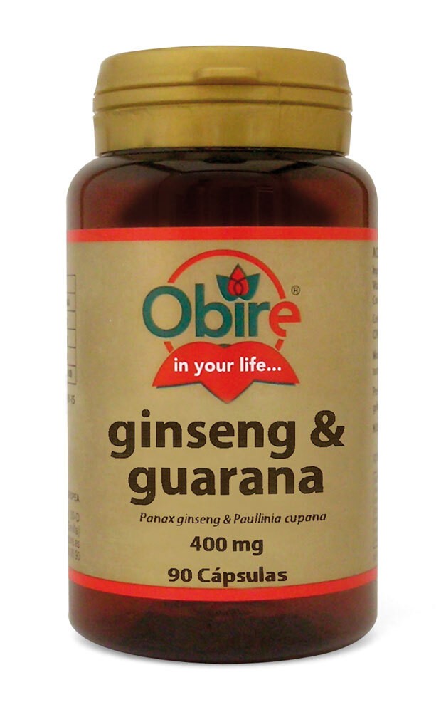 Ginseng y guarana 400mg 90caps