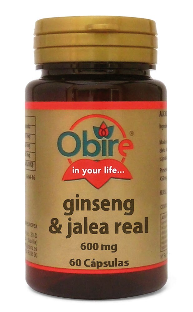 Ginseng y jalea real 600mg 60caps