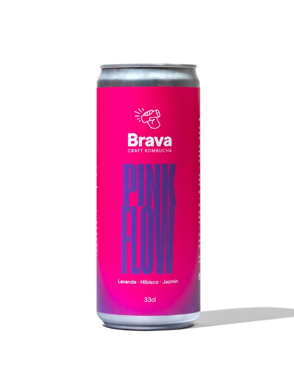 Refrig brava kombucha pink flow 330 ml