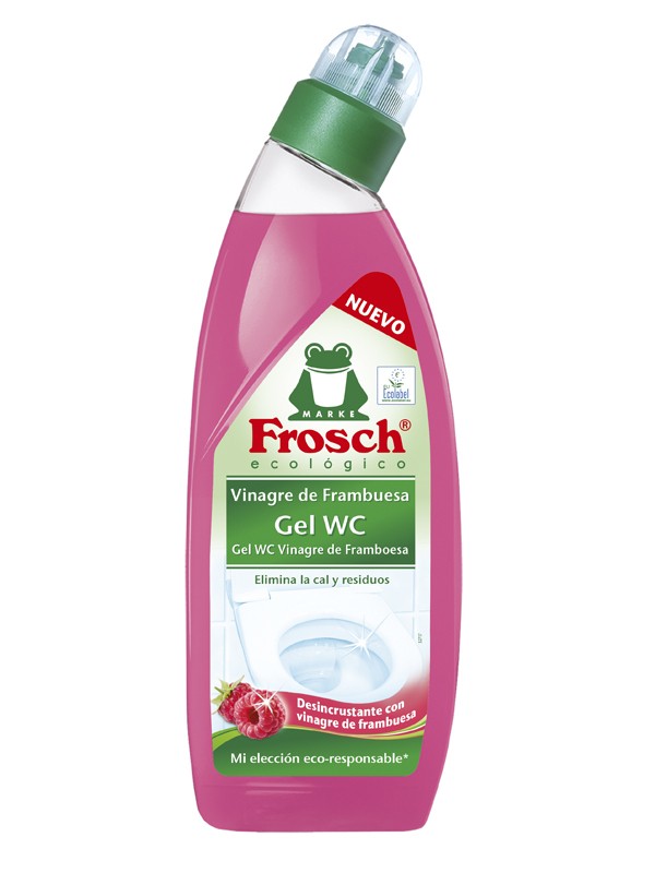 Limpia wc gel vinagre frambuesa ecologico frosch 750ml