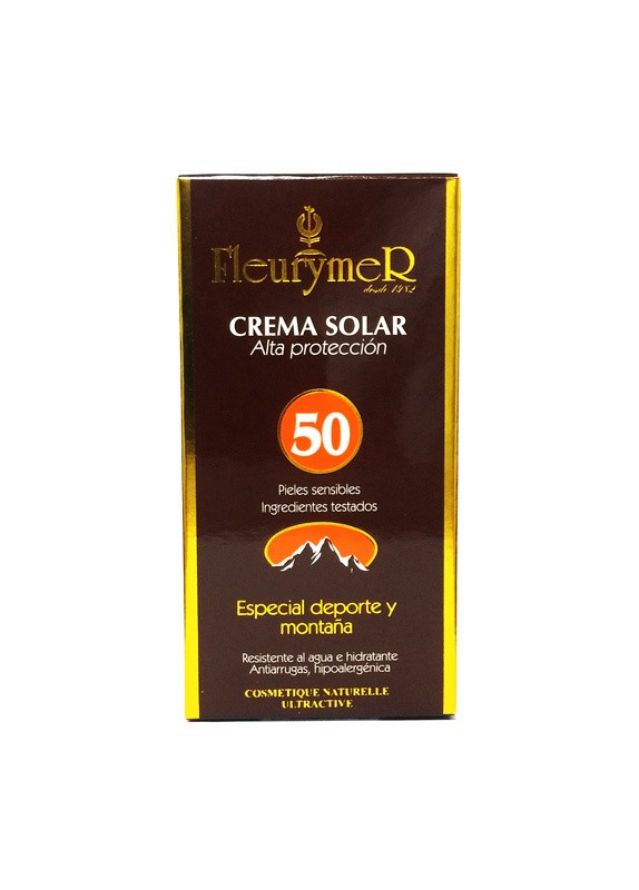 Crema solar facial 'montaña' spf 50 tubo 80ml