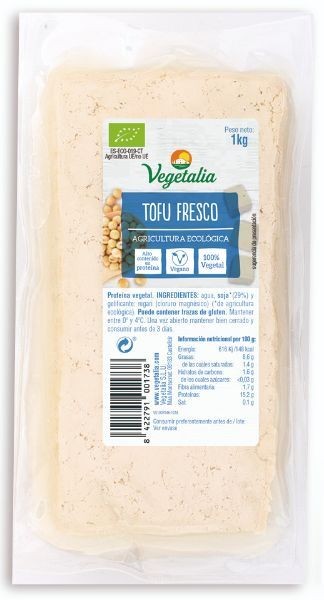 Refrig tofu granel fresco bio ccpae 1 kg