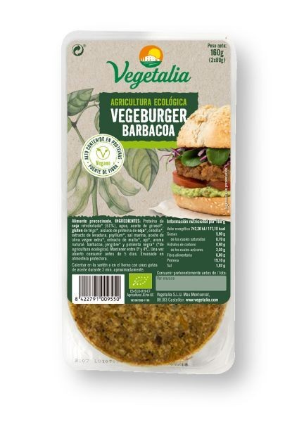 Refrig vegeburguer deluxe barbacoa bio 160g ccpae