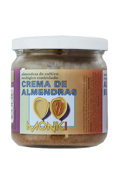 Crema de almendras bio monki 330 gr