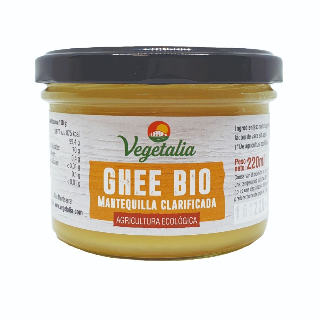 Refrig ghee bio mantequilla clarificada 220 ml