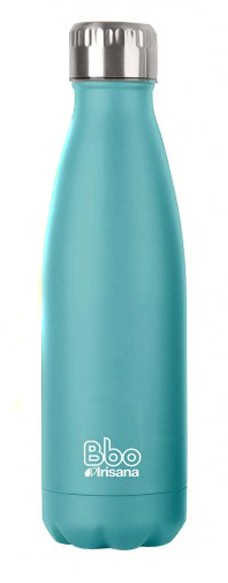 Botella bbo termo acero inoxidable 750ml turquesa y funda irisana