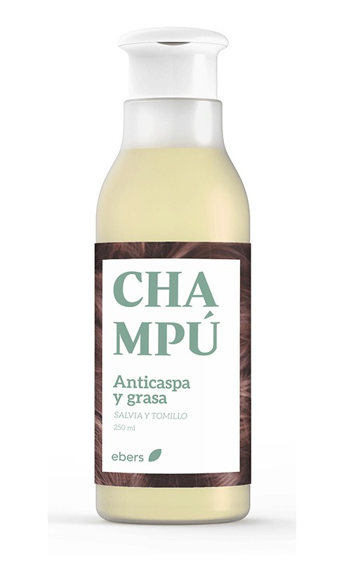 Champu anticaspa y grasa (salvia y tomillo) 250ml