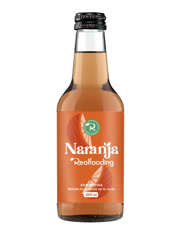 Kombucha naranja bio realfooding 250 ml