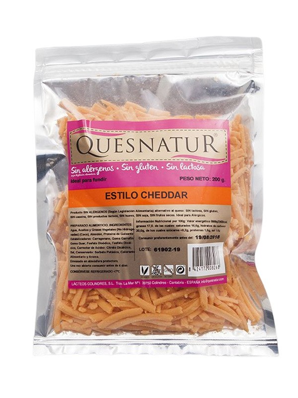 Refrig queso rallado estilo cheddar 200 gr